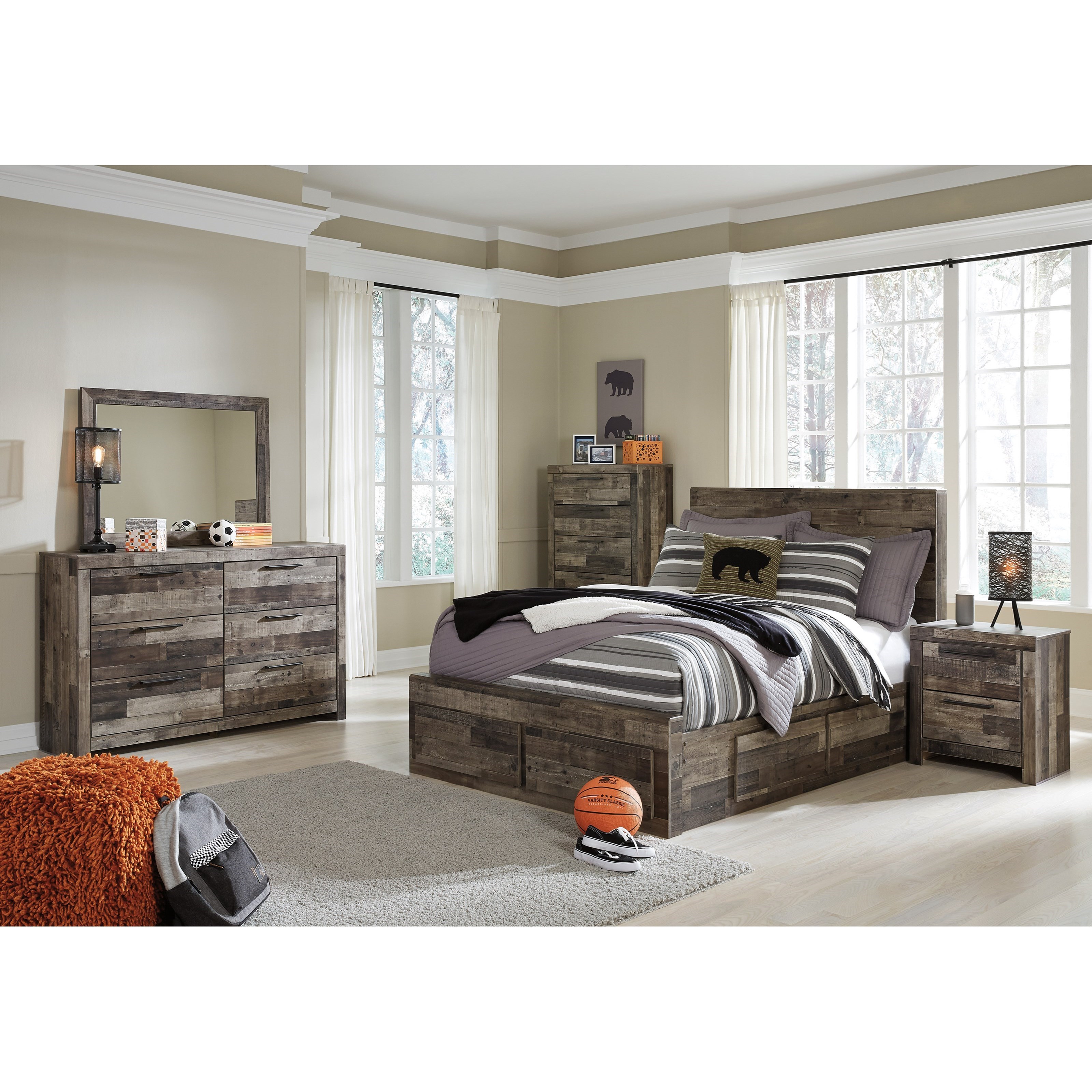 Benchcraft Derekson 7PC FULL STORAGE BEDROOM Value City Furniture